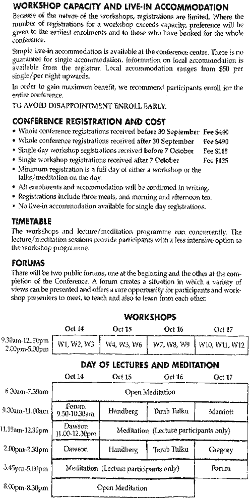 Participants Please Note